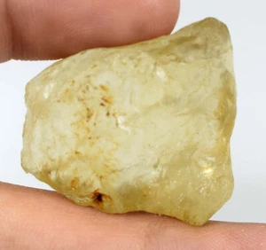 Zertifizierter natürlicher Zitronentopas 72,50 ct Edelstein grob E12461 Anlagequalität - Bild 1 von 7