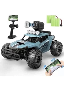 Hosim Black Blue High Speed Brushless HD Camera Recording Remote Control Car - Picture 1 of 10