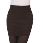 22 Colors Women Slim A-Line Mini Wrap Skirt Pencil Pleated Bodycon Dress New #43