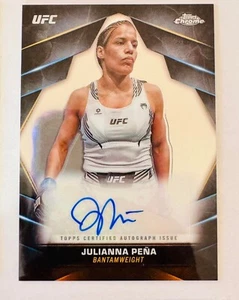 Julianna Pena 2024 Topps Chrome UFC Autograph Auto - Picture 1 of 1