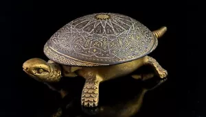 Antique tortoise desk bell, Mechanical, Anglo-Indian - Picture 1 of 11