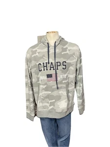 Chaps Colección Super Suave Gris Camuflaje Bandera Manga Larga XL NUEVO CON ETIQUETAS Defecto Menor - Imagen 1 de 6