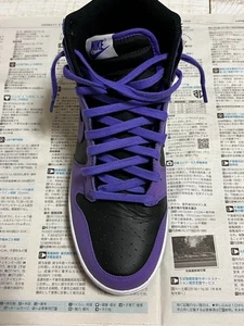 Nike Sneakers Shoes AIR DUNK HI Psychic Purple Black Men's US11 / JP29 Excellent - Picture 1 of 4