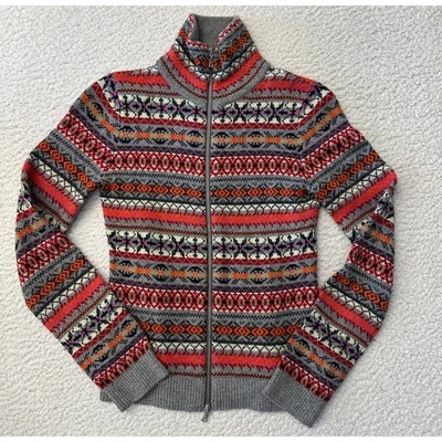 Bogner Fire + Ice Fair Isle Sweater Jacket Size XS - Image 1 of 4