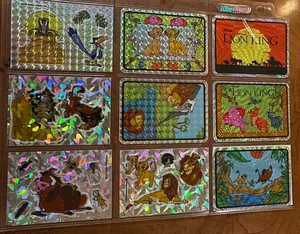 Lot of 10 VTG 1994 Lion King Vending Machine Prism Sticker Mufasa Simba Rafiki - Picture 1 of 11