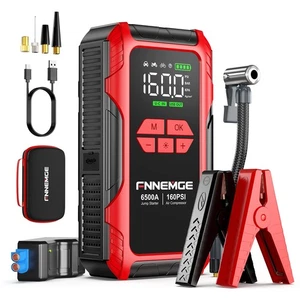 Starthilfe Powerbank 26800mAh 6500A Spitzenleistung mit 160PSI Kompressor - Bild 1 von 24