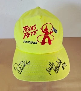 Vintage NASCAR Texas Pete Racing Autographed Billy Standridge #47 Hat Snapback - Picture 1 of 9