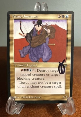 MTG Tetsuo Umezawa Signed Julie Baroh Artist Proof Legends Magic The Gathering - Image 1 of 2