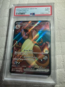 Charizard ex 183/165 151 Full Art PSA Mint 9 Pokemon Graded - Bild 1 von 7
