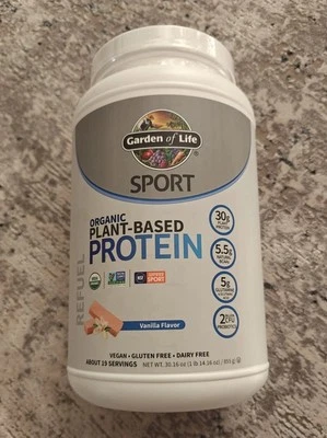Garden Of Life Sport Organic Plant-Based Protein Vanilla 30 oz BBD 04/26 - Image 1 of 3