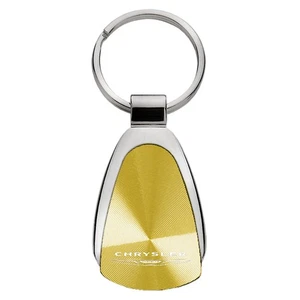 Teardrop Keychain for Chrysler on Gold [Officially Licensed] - Picture 1 of 2