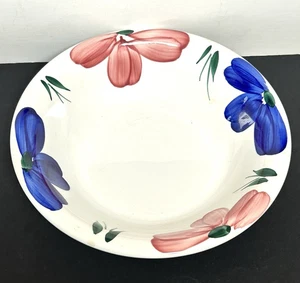 VINTAGE FURIO JEWFLORA BEMALTE BLUME SUPPE PASTA KERAMIK SCHÜSSEL HERGESTELLT IN ITALIEN 9" - Bild 1 von 4