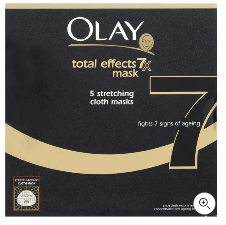 Olay Total Effects Mask 7-in-1 Anti-Ageing 5 Stretching Cloth Masks - Image 1 of 1
