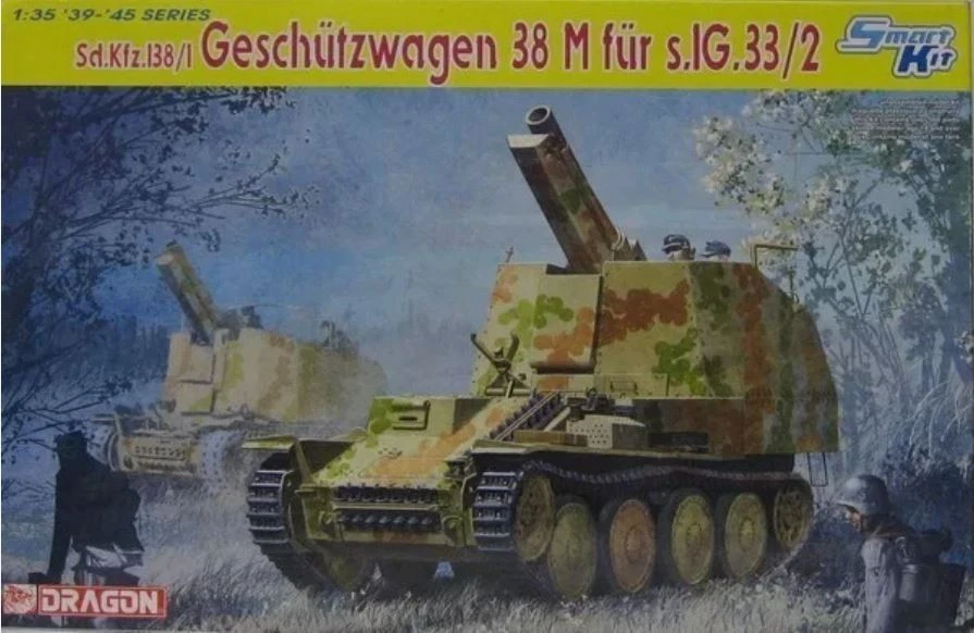 Sd.Kfz.138/1 GESCHUTZWAGEN 38 M Fur s.IG.33/2 SMART KIT 1:35 - Immagine 1 di 1