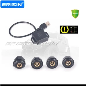 TPMS Module 4 Sensor Car Tire Pressure Alarm Display USB for Android 5.0+ Stereo - Picture 1 of 11