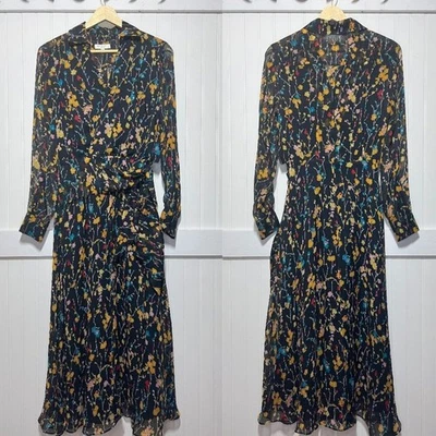 Equipment Dress Vivienne Eclipse Fairy Whimsygoth Ethereal Silk Midi Long Sleeve - Image 1 of 4