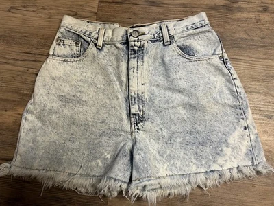 Pantalones cortos de mezclilla Sasson de colección años 80 lavado ácido talla 15/16 tiro alto 100 % algodón Foto 1 de 4