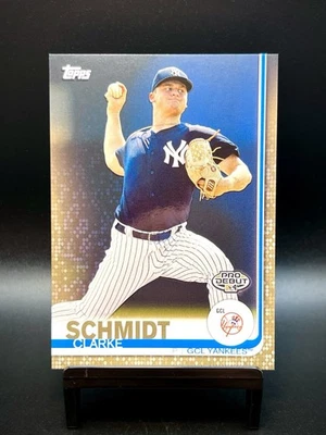 2019 Topps Pro Debut #85 Clarke Schmidt GOLD PARALLEL /50 Pre-Rookie RC Yankees - Image 1 of 2
