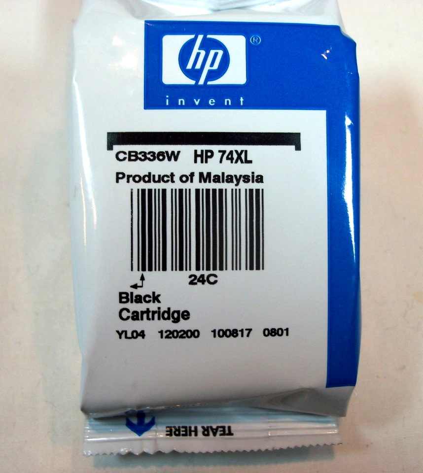 Картридж чернильный подлинный HP 74xl CB336W черный - Изображение 1 из 1