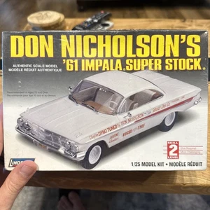 Lindberg Don Nicholson's '61 Impala Super Stock 1:25 Scale Model Kit Sealed - Picture 1 of 4