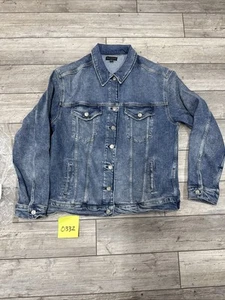 Silver Jean Co. Blue Truckers Jacket Denim Jean Jacket Button Up Women’s L Large - Picture 1 of 24