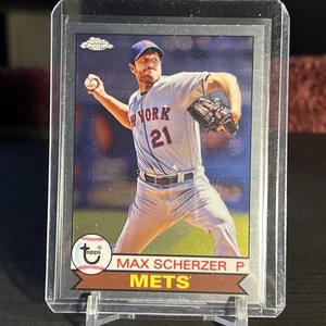MAX SCHERZER 2023 Topps CHROME LIDS MITCHELL NESS Baseball Card MLB METS RANGERS - Picture 1 of 4