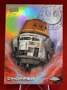 2025 Topps Chrome Star Wars #25 Chopper Refractor Star Wars Rebels - Picture 1 of 3