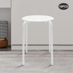 10 x Plastic Stacking Stools for Kids Students Classroom Home Kitchen Garden - Picture 1 of 15
