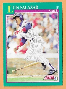 LUIS SALAZAR CHICAGO CUBS #207 - SCORE NM-MT 1991 - Picture 1 of 2