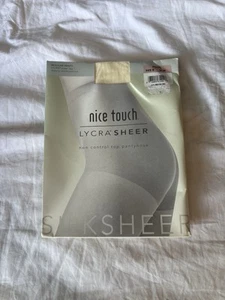 Bonito Tacto Lycra Pierna Transparente Puntera Reforzada Regular Panty Color Perla Talla B - Imagen 1 de 3