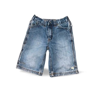 Timberland Denim Jean Shorts Adustable Elastic Size 5 - Picture 1 of 5