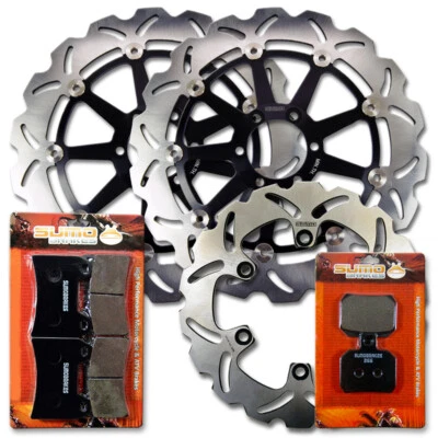 Rotor de freno delantero + trasero + pastillas para Ducati Supersport 1000 [03-06] ST2 ST4 1997-2003 Foto 1 de 4