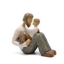 Resin Decor Father Son Miniature Family Figurine Ornament Modern Sculpted