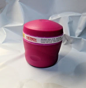 Tarro de aperitivos aislado térmico con cuchara plegable 8 oz rosa - Imagen 1 de 6