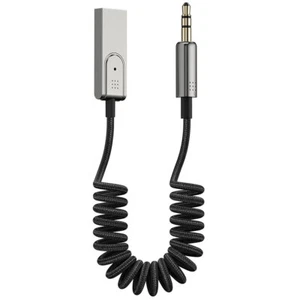 Adattatore da Aux a Bluetooth 5.1 3.5mm Ricevitore Bluetooth Microfono per Auto - Foto 1 di 20