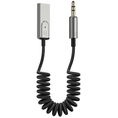 Adaptador Aux a Bluetooth 5.1 3.5mm Bluetooth Receptor Micrófono para Coche Foto 1 de 4