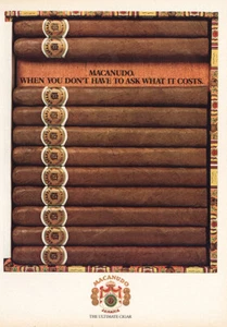 1980 Macanudo Cigar: Don't Have to Ask What It Cuesta anuncio impreso vintage - Imagen 1 de 1