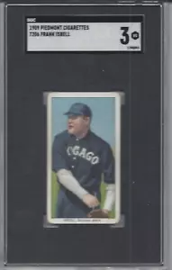 1909 T206 carta da baseball Frank Isbell Chicago White Sox grado SGC 3 Piemonte - Foto 1 di 2