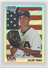 2010 Bowman Draft Chrome Draft Picks Refractor Felipe Perez #BDPP106