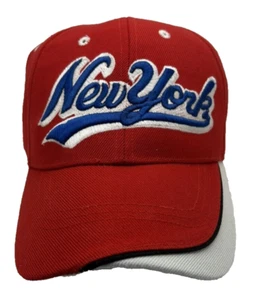 Mütze Kappe New York City NYC rot, weiß und blau patriotisch Unisex verstellbar - Bild 1 von 6