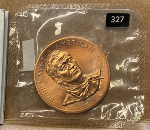 MEDALLA JOHN WAYNE EE. UU. COMO NUEVA BRONCE 1,5" 327 - Imagen 1 de 2