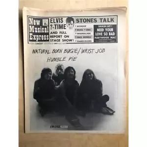 HUMBLE PIE NME MAGAZINE AUGUST 9 1969 - Humble pie cover advert + Elvis Presley/ - Picture 1 of 1