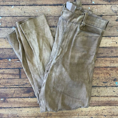 复古射箭器皿好莱坞定制麂皮绒西部电影裤子电影磨损 — 第 1/4 张图片