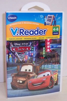 NEW! V.Reader Disney's "Cars 2" : VTech : Ages 4-6 (80-281900) {2877} - Image 1 of 2
