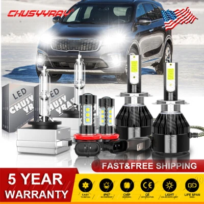 Para BMW 650i 2008 2009 2010 HID xenón haz principal/de cruce + luz antiniebla 6 x bombillas Foto 1 de 4