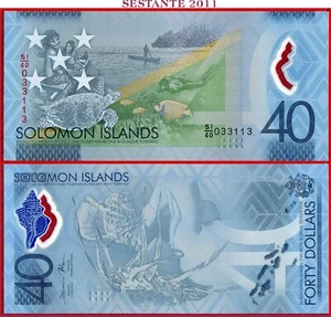 SOLOMON ISLANDS 40 DOLLARS 2018 Commemorative P 37 UNC free shipping from 100$ - Picture 1 of 3