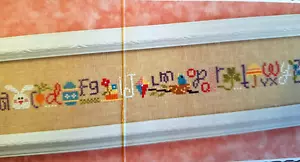 Spring String - Lizzie Kate Sampler - ABCs of Springtime - Cross Stitch Chart - Picture 1 of 2