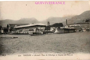 CP3193 - CARTE POSTALE 83  TOULON ARSENAL TOUR DE L'HORLOGE CASERNE DES VETERANS - Picture 1 of 2