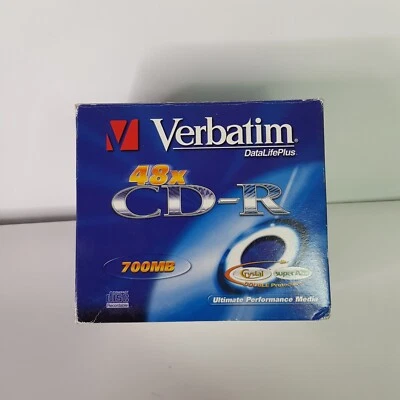 NEW Verbatim CD-R Blank Compact Disc 9 Pack Set 48x 700mb Double Preotection - Image 1 of 4
