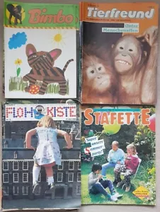 52 x Kinder- u. Jugendzeitschriften 1980/90er plus (Poster etc.) Bimbo, Floh - Bild 1 von 5